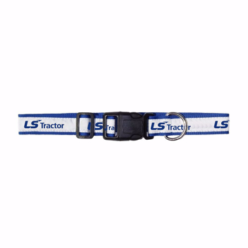 White and blue Dog Collar