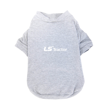 Product photo of a gray Dog T-Shirt: Large
