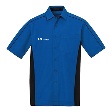 LS Tractor Work Shirt Product Image on white background