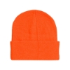 Blaze Orange Beanie Back Image on white background