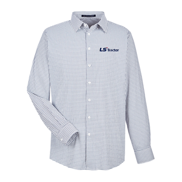 Navy Button Down Product Image on white background