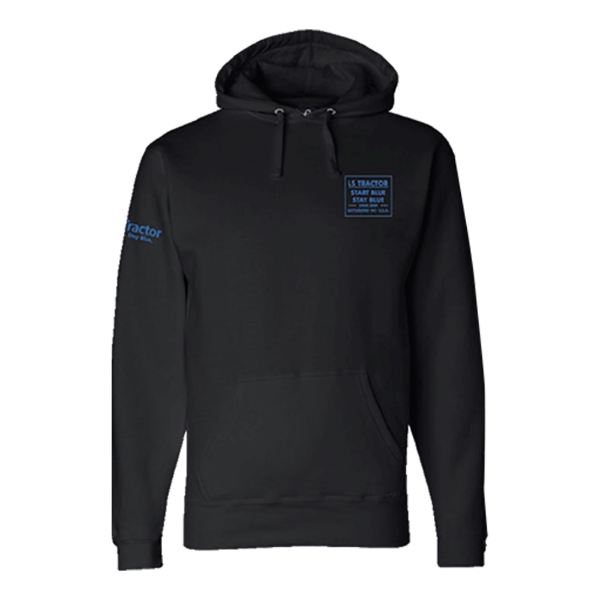 Black Built Hoodie product image on white background