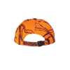Image of the back view of an orange mossy oak cap