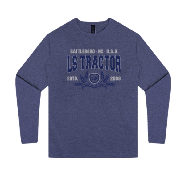 Picture of LS - Heather Navy Cotton Heritage LS Tee